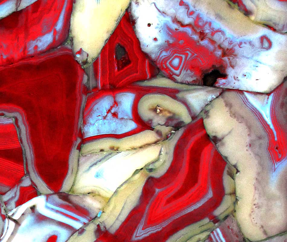 RED AGATE GEMSTONE SLAB VIEW