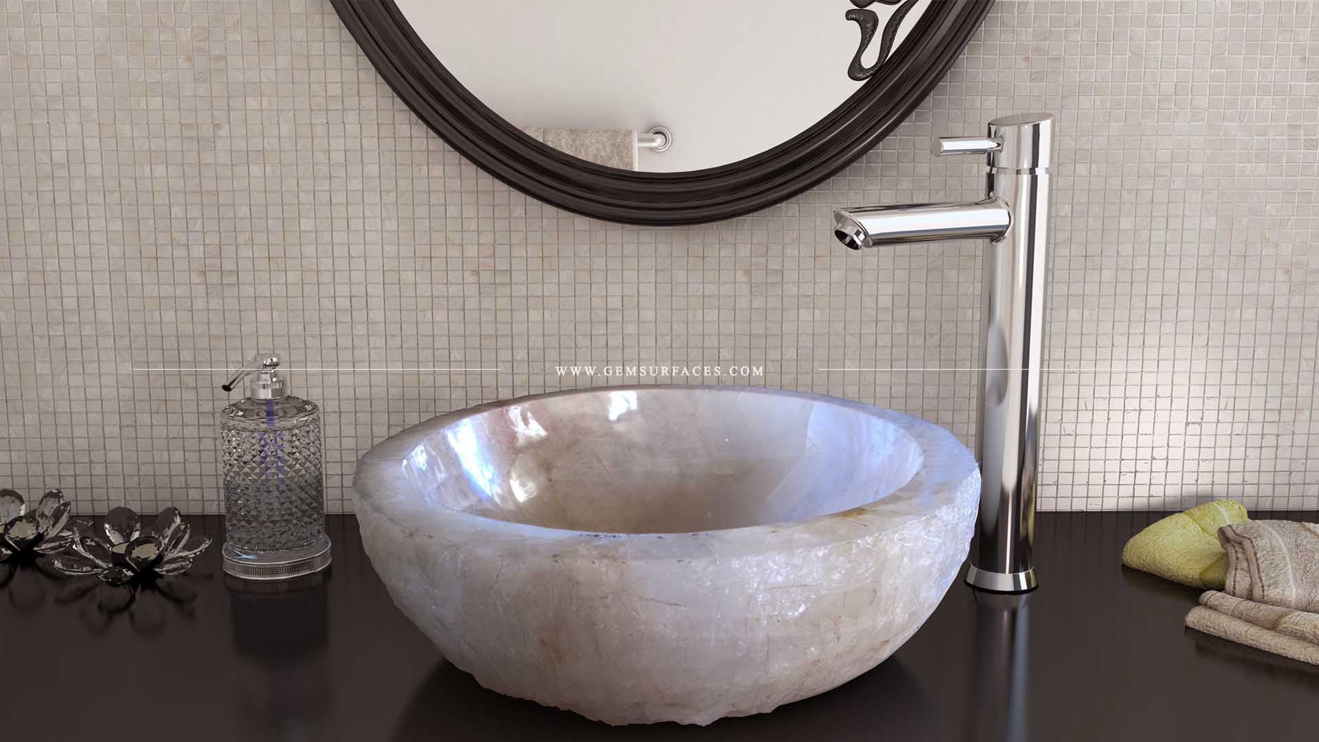 Crystal Quartz Vessel Sink